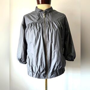 Community Aritzia Half Sleeve Grey Zip-Up Jacket. Size Small